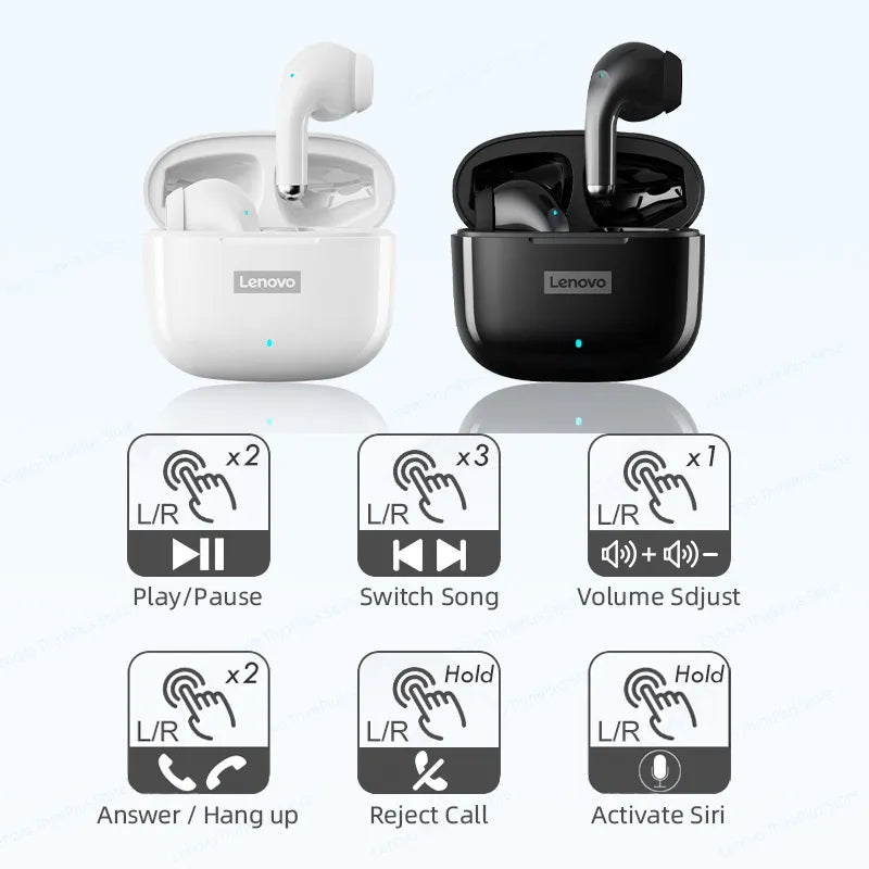 Original Lenovo LP40 Pro TWS Earphones Wireless Bluetooth 5.1